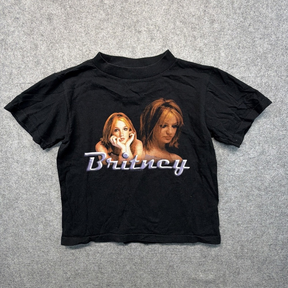 Vintage Britney Spears Promotional T Shirt Youth Small 2000 All Sport Made USA